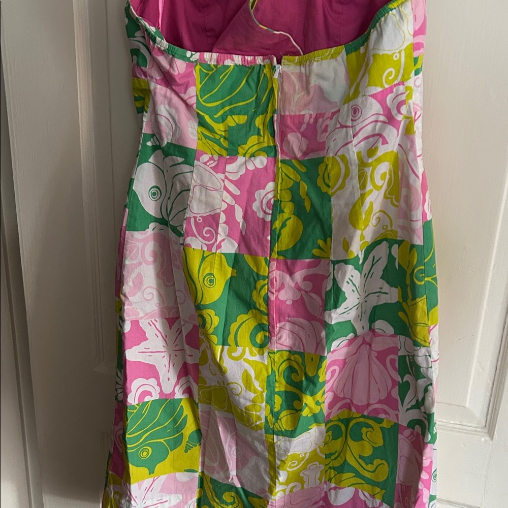 Colorful Halter Patchwork Dress - Picture 4 of 5